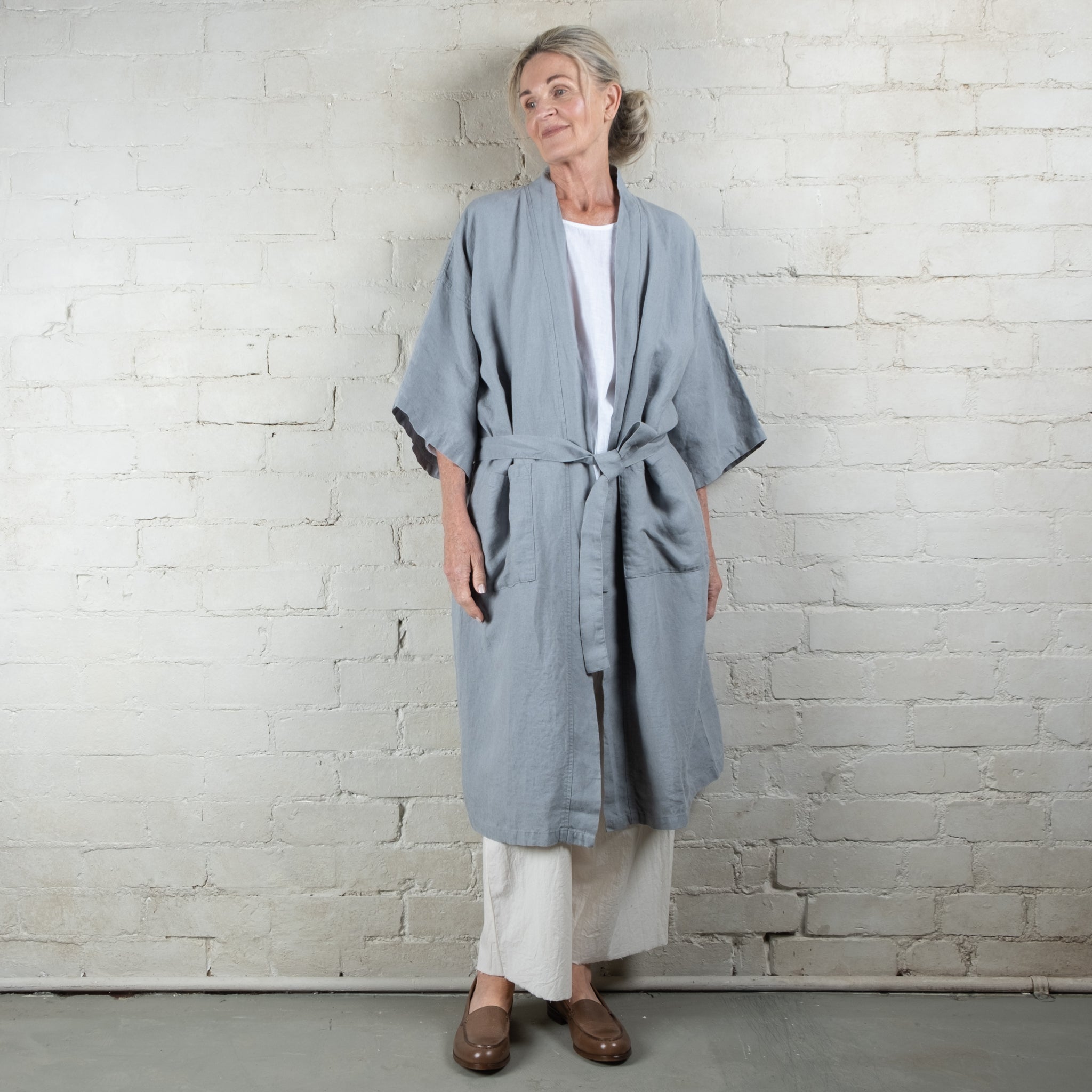 French Linen Robe