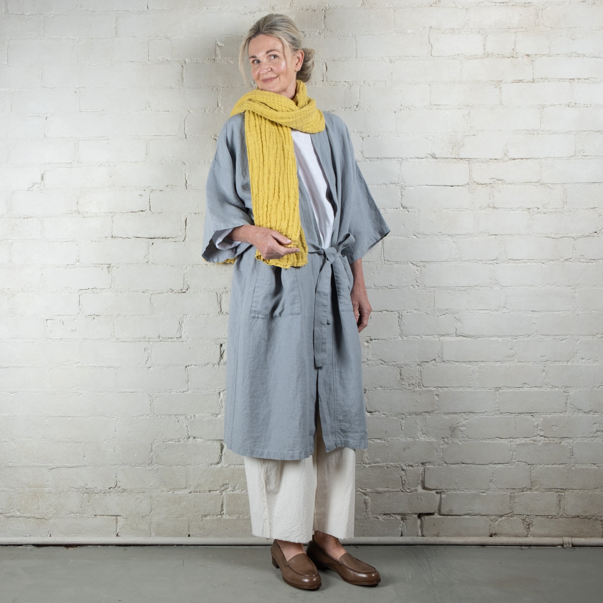 French Linen Robe