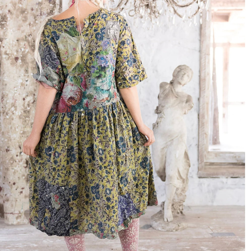 Magnolia Pearl Taigi Floral European Cotton Print Dress