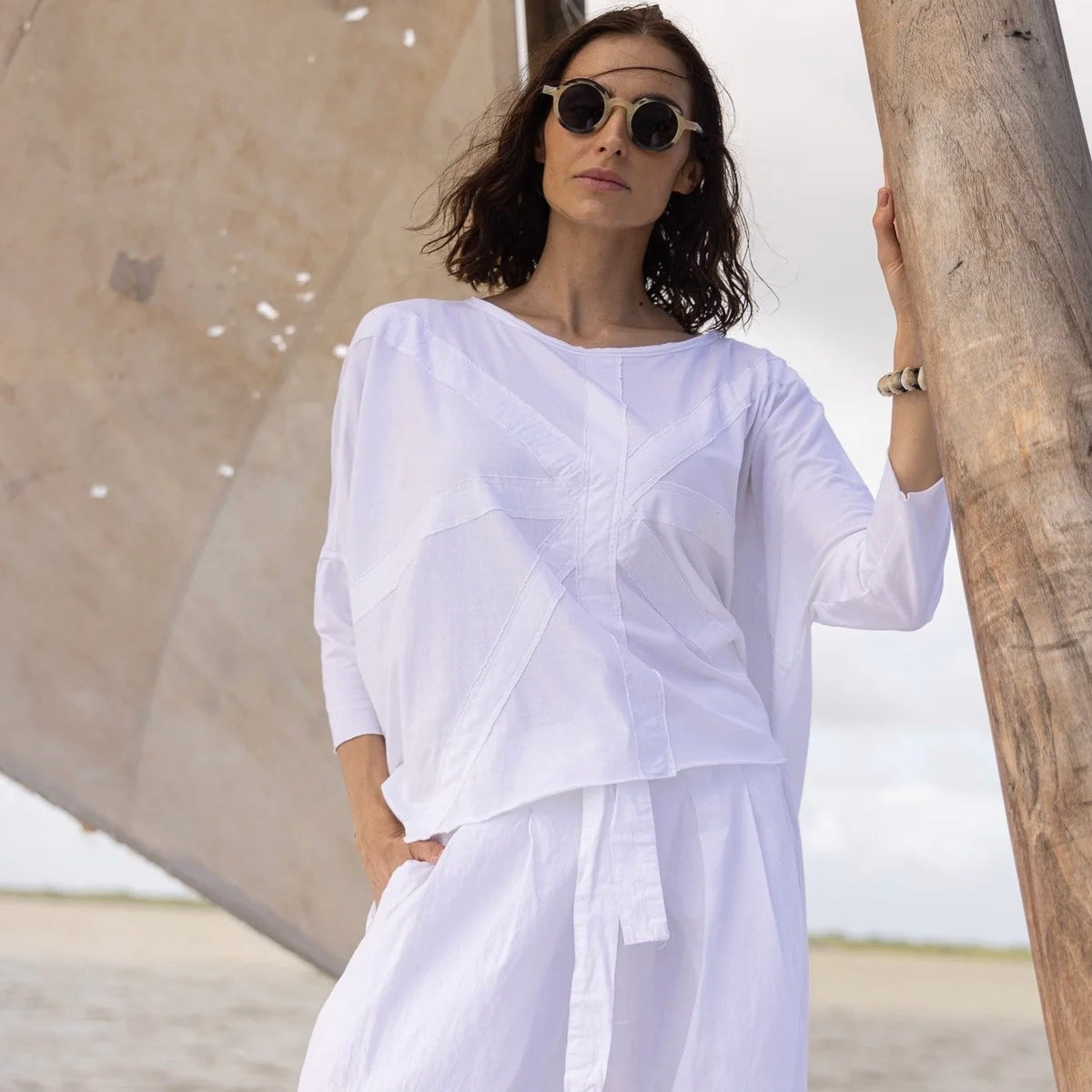 Meg By Design Cotton Long Sleeved Union Tee