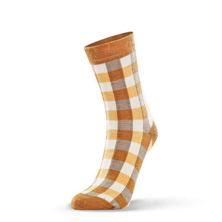 Check Merino Wool Socks