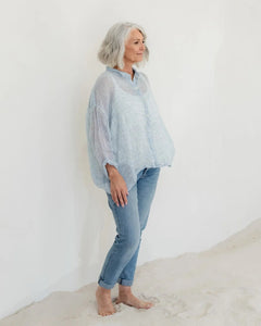 Meg By Design Hamilton Linen Gauze Shirt