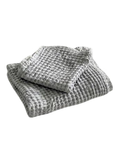 Organic Cotton Rustic Waffle Face Cloth