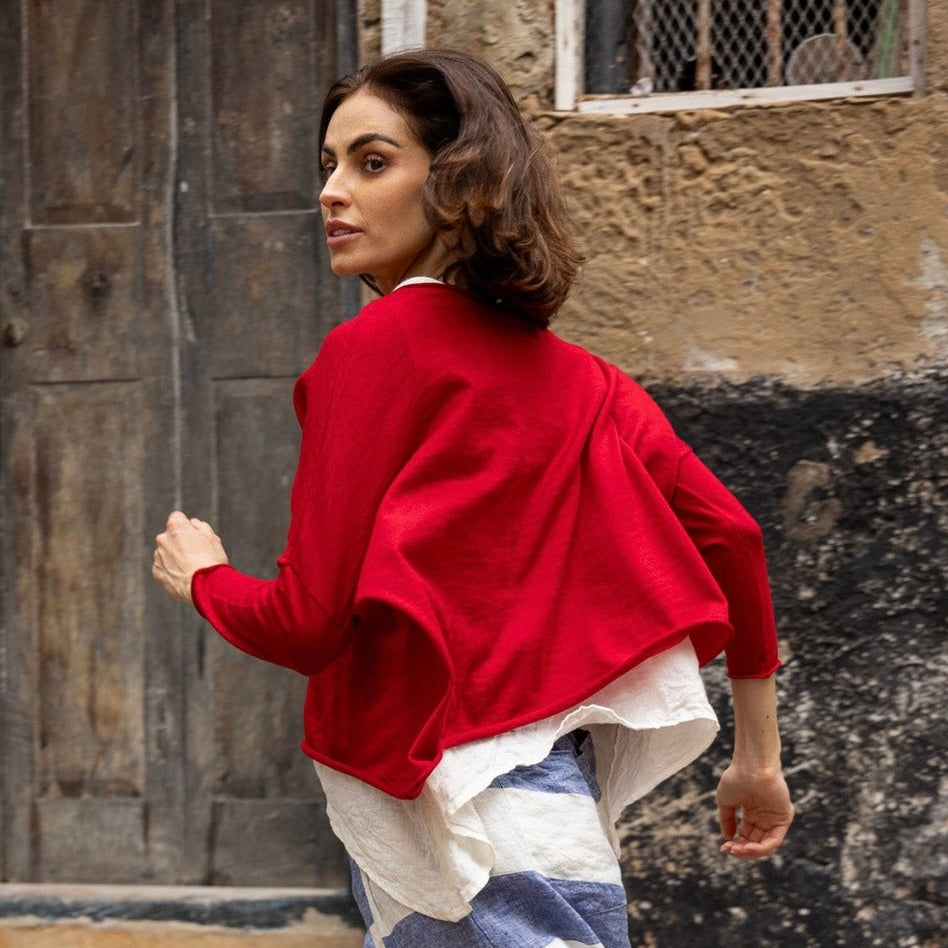 Meg By Design Emi Merino Wool Boat Neck Sweater