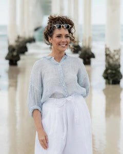 Meg By Design Hamilton Linen Gauze Shirt