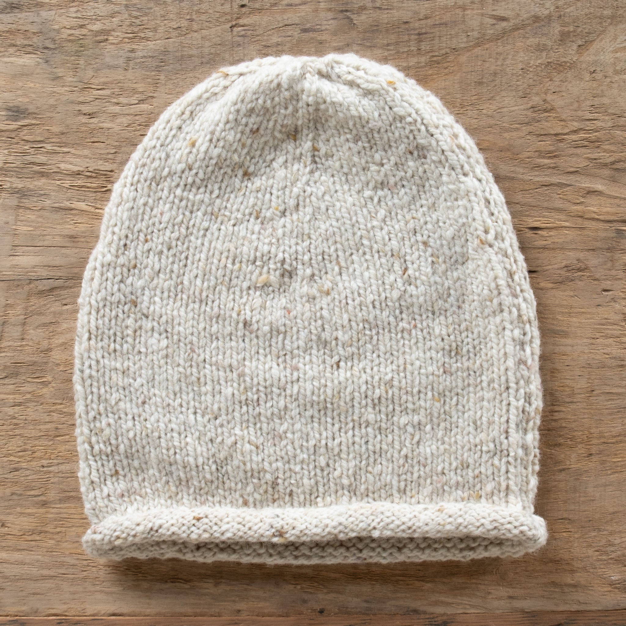 Fisherman Out Of Ireland Donegal Yarn Roll Edge Beanie