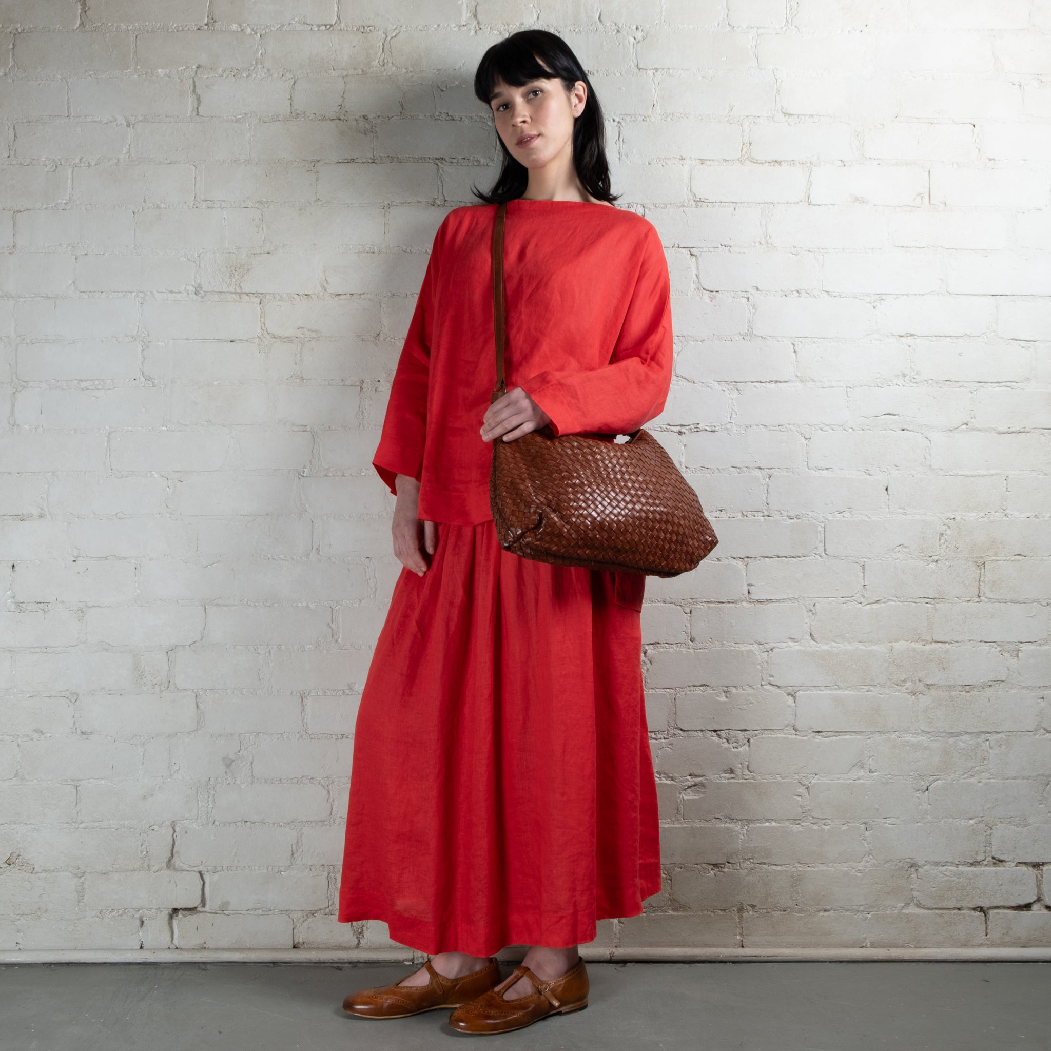 Juju & Co Basque Slouchy Leather Bag