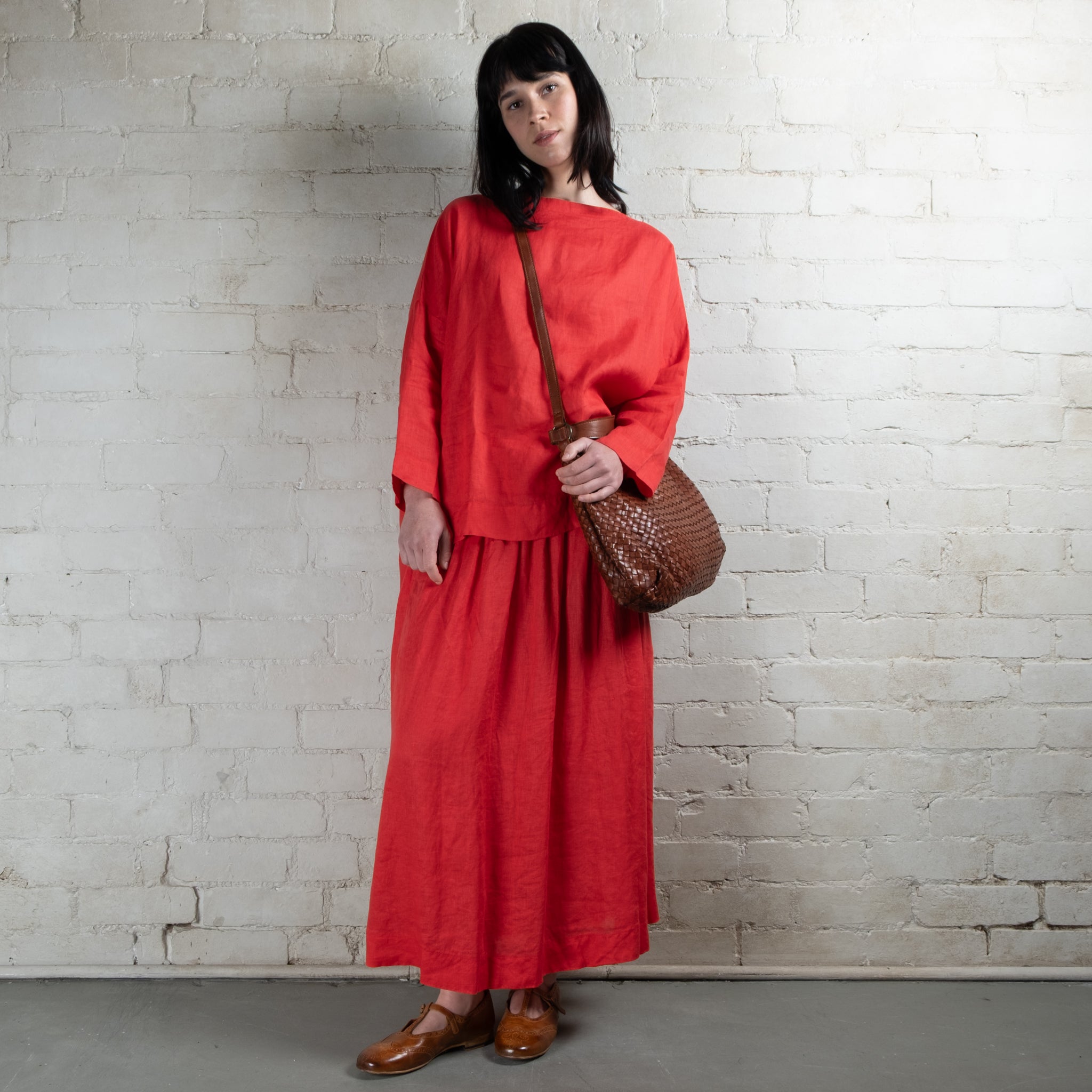 Juju & Co Basque Slouchy Leather Bag
