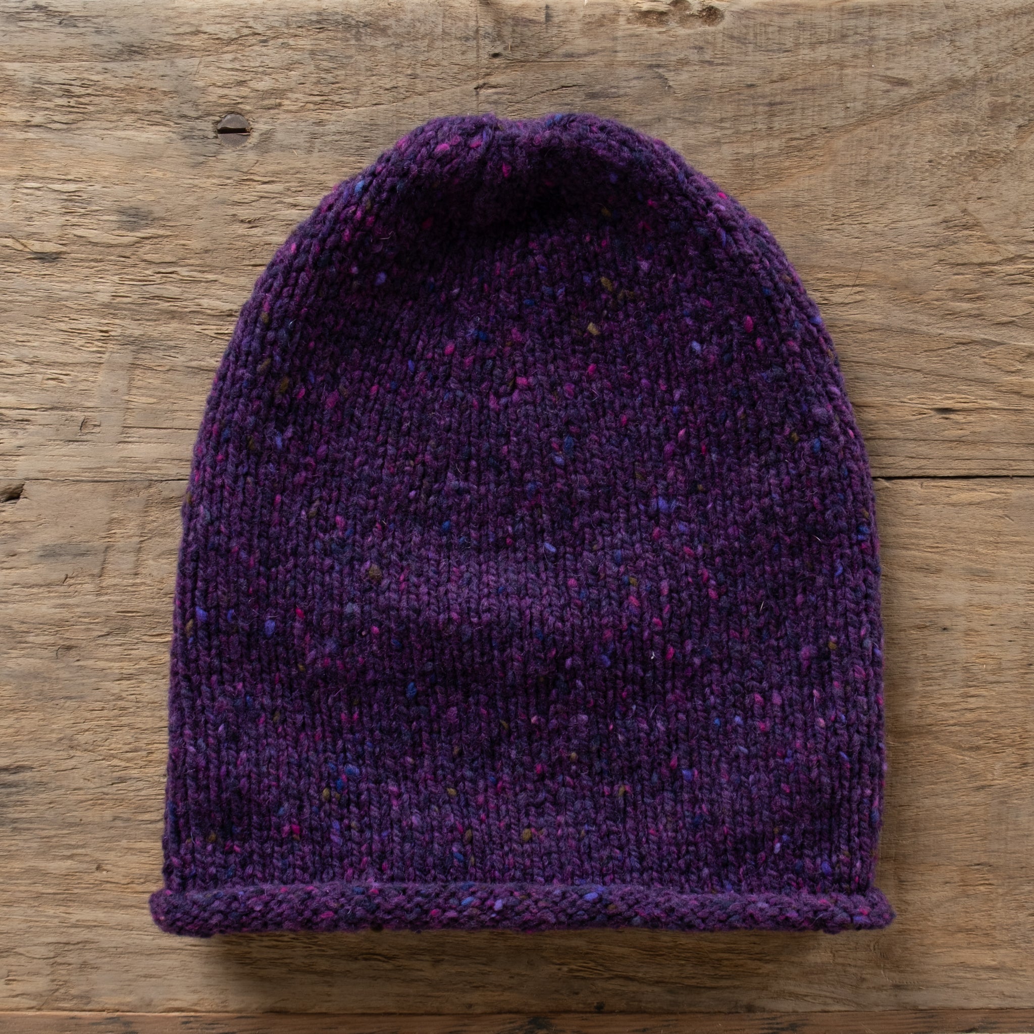 Fisherman Out Of Ireland Donegal Yarn Roll Edge Beanie