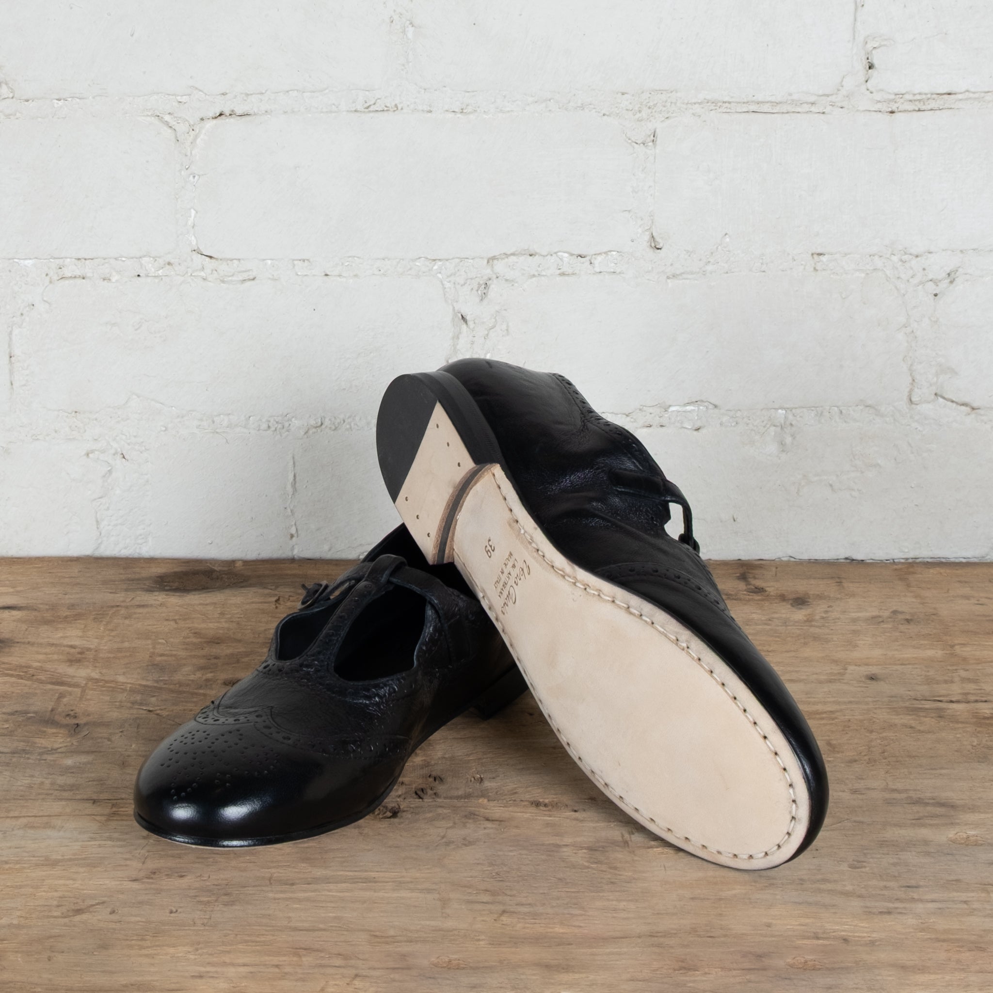Victoria Varrasso Nero Alice T-Bar Dolls Shoes