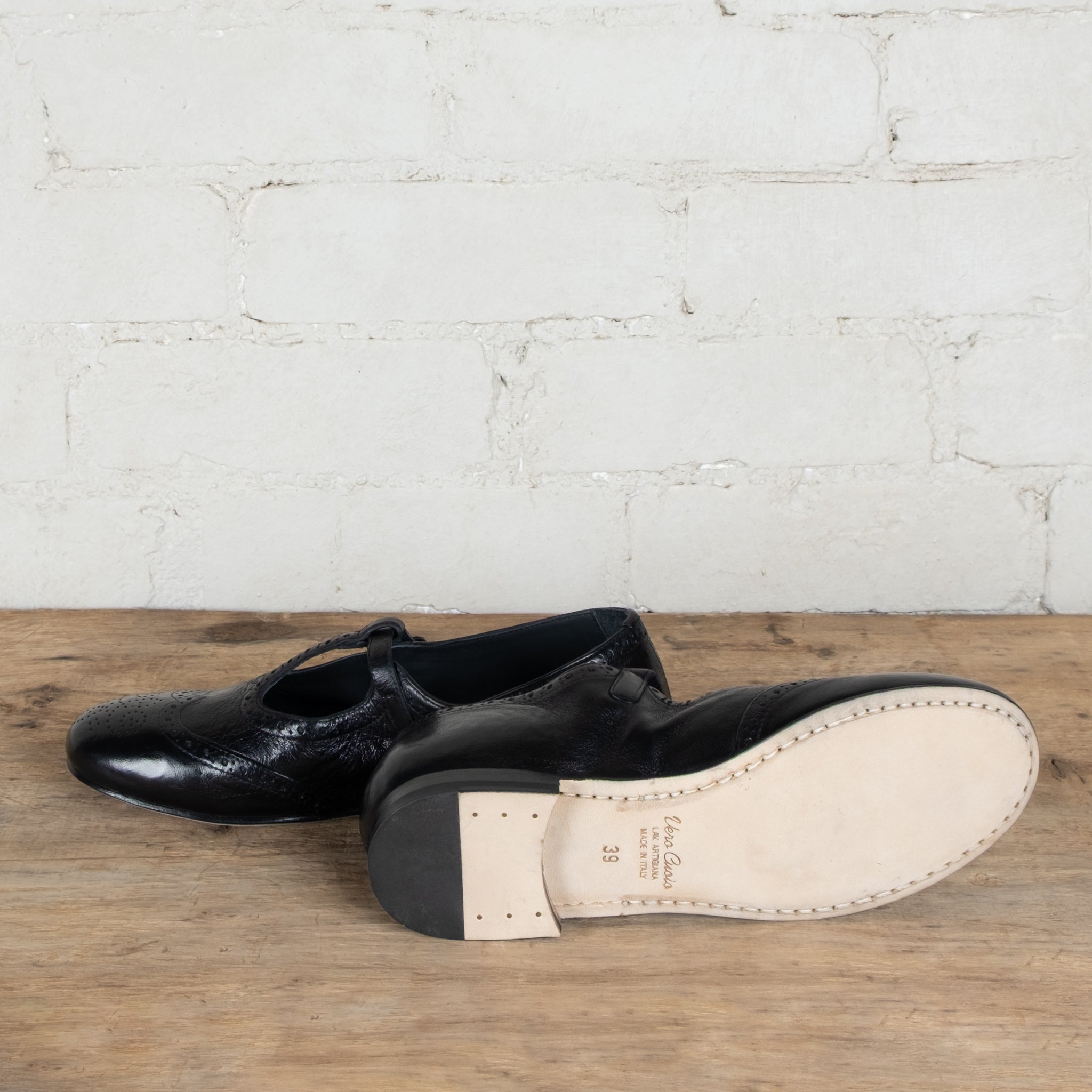 Victoria Varrasso Nero Alice T-Bar Dolls Shoes