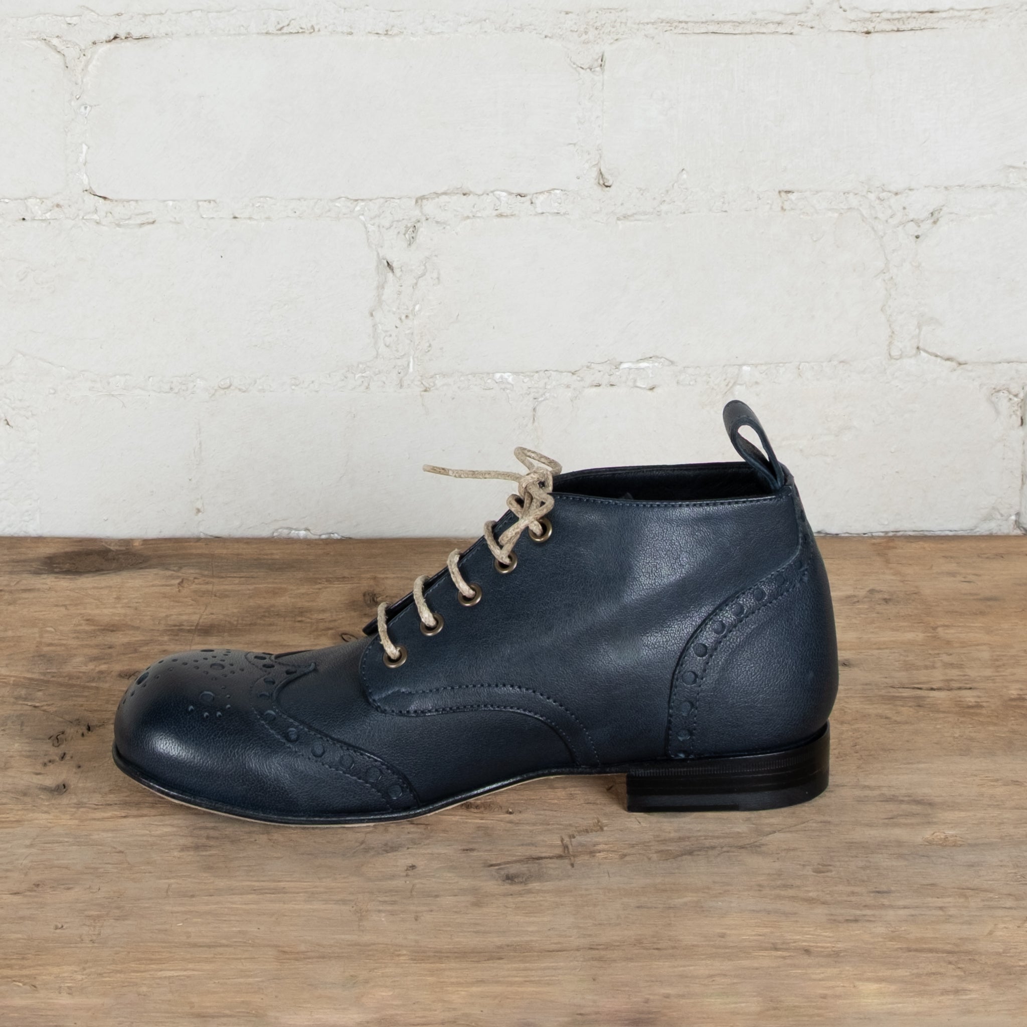 Victoria Varrasso Indigo Leather Bootlettes