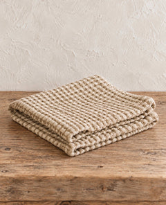 Organic Cotton Rustic Waffle Face Cloth