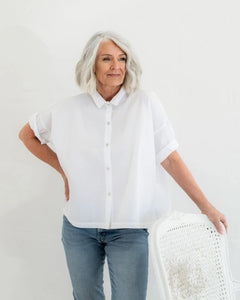 Meg By Design Sorrento Paper Cotton Shirt