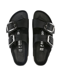 Birkenstock Arizona Big Buckle Oiled Black Leather Regular