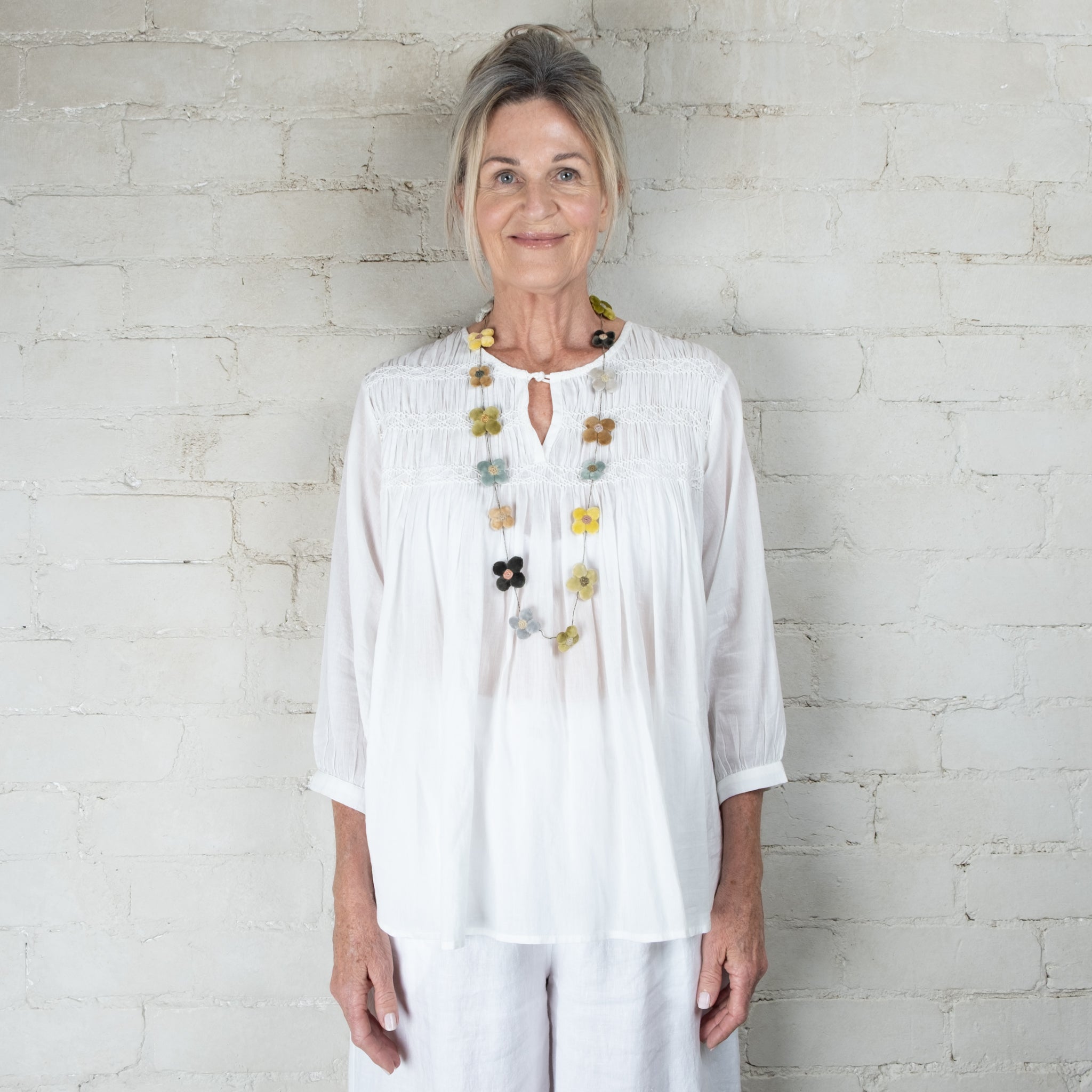 Sophie Digard Hand Crafted Phoenix Floral Necklace