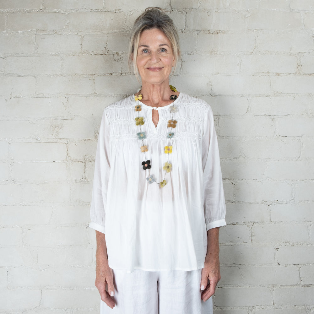 Sophie Digard Hand Crafted Phoenix Floral Necklace