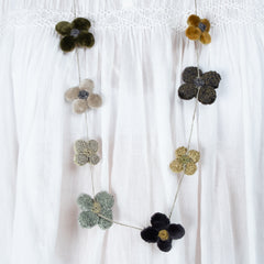 Sophie Digard Hand Crafted Summer Gold Floral Necklace