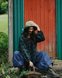 Montaigne Desi Linen Indigo Pants