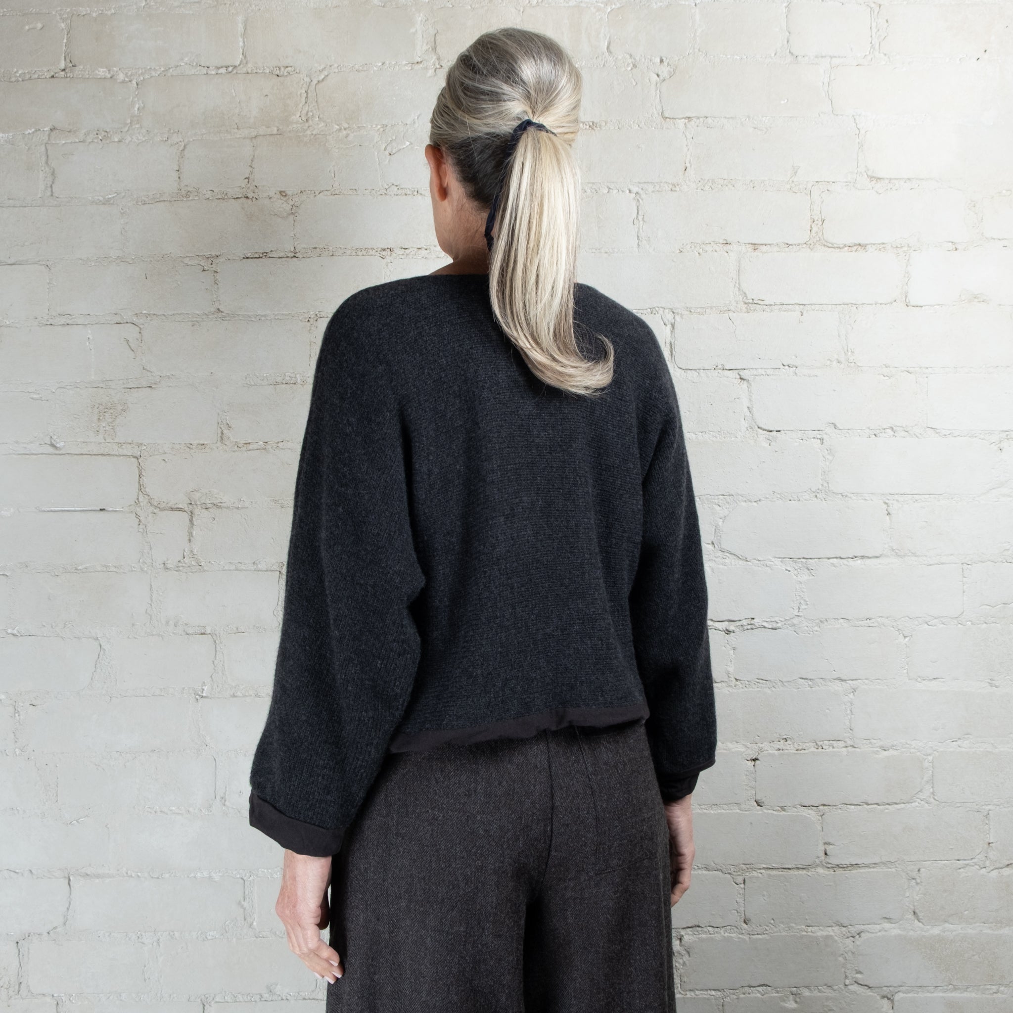 Elsa Esturgie Ozone Organic Cotton Lined Wool Sweater