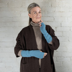 Cashmerism 100% Cashmere Mock Sleeve Long Fingerless Mittens