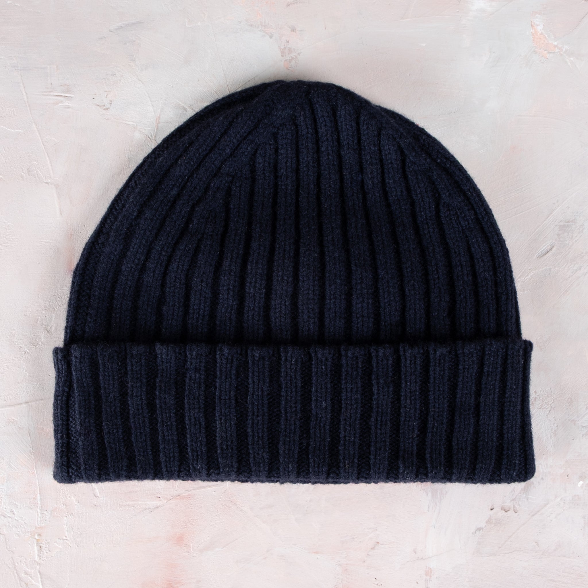 Fisherman Out of Ireland Rib Turn Up Knit Beanie
