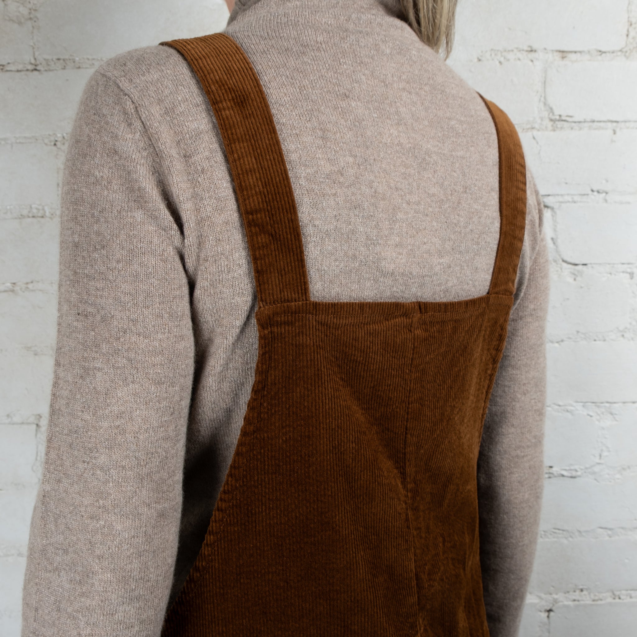 Montaigne Cotton Corduroy Overall Dress