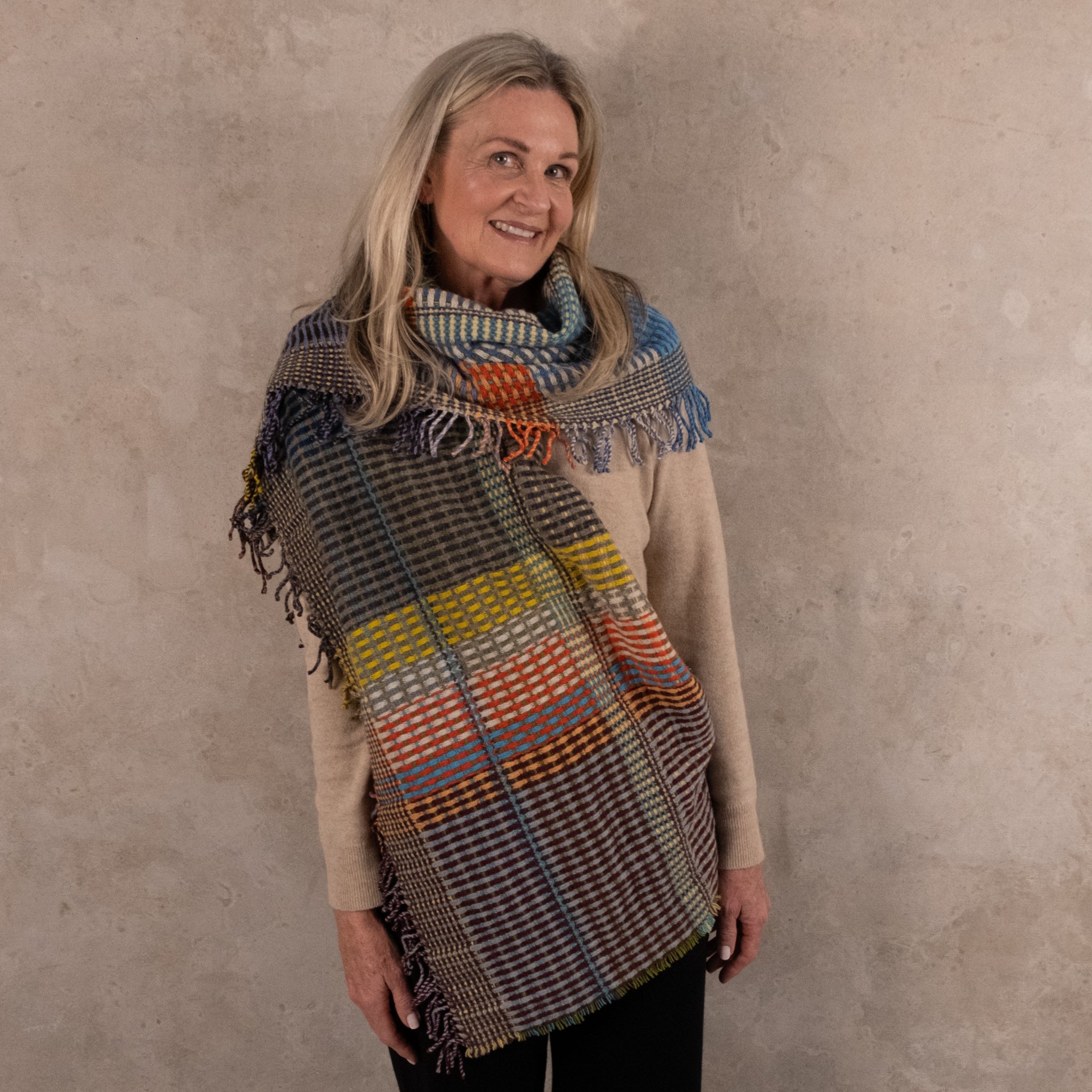 Wallace and Sewell Hertha Lambswool Blanket Wrap