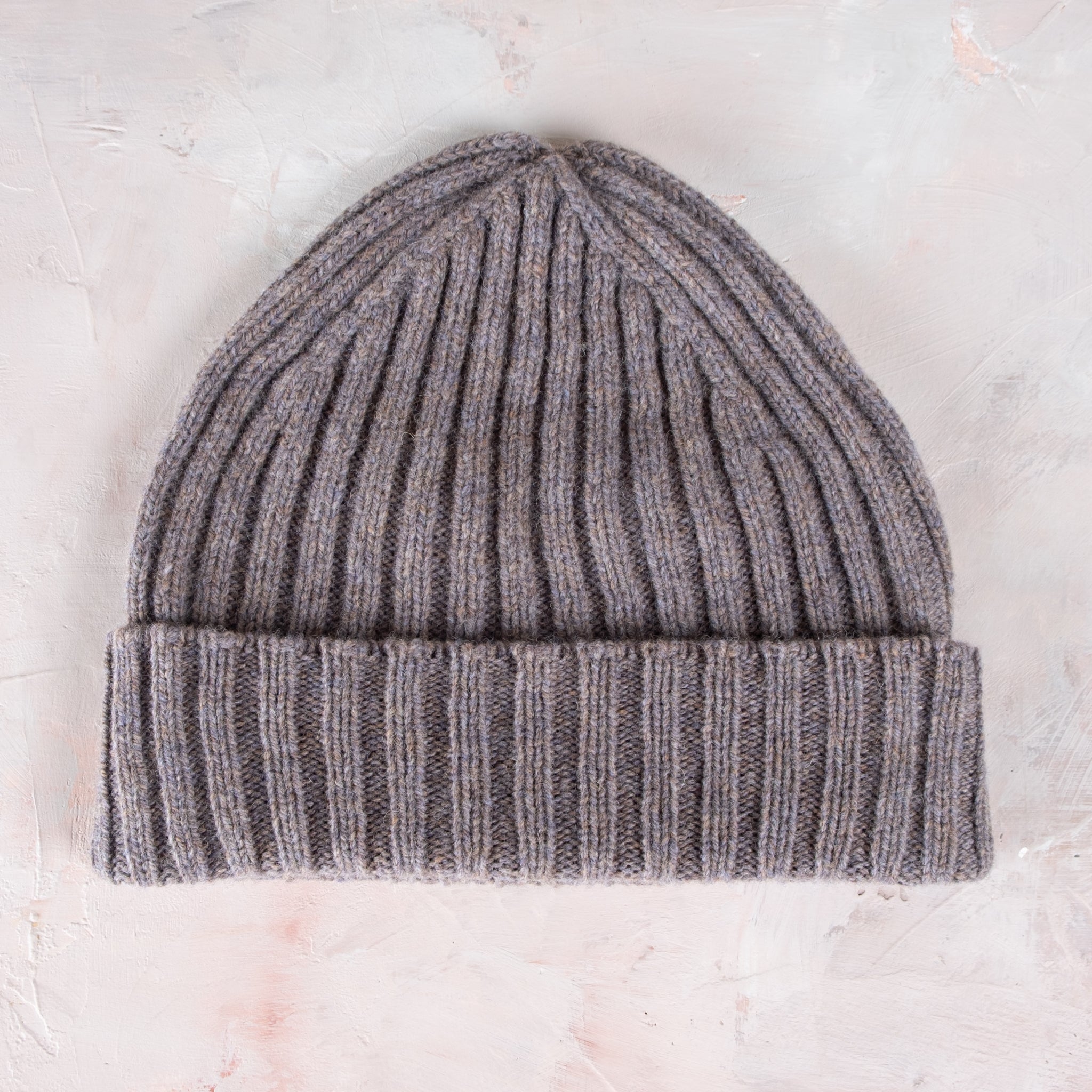 Fisherman Out of Ireland Rib Turn Up Knit Beanie