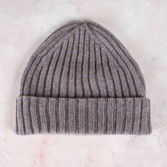 Fisherman Out of Ireland Rib Turn Up Knit Beanie