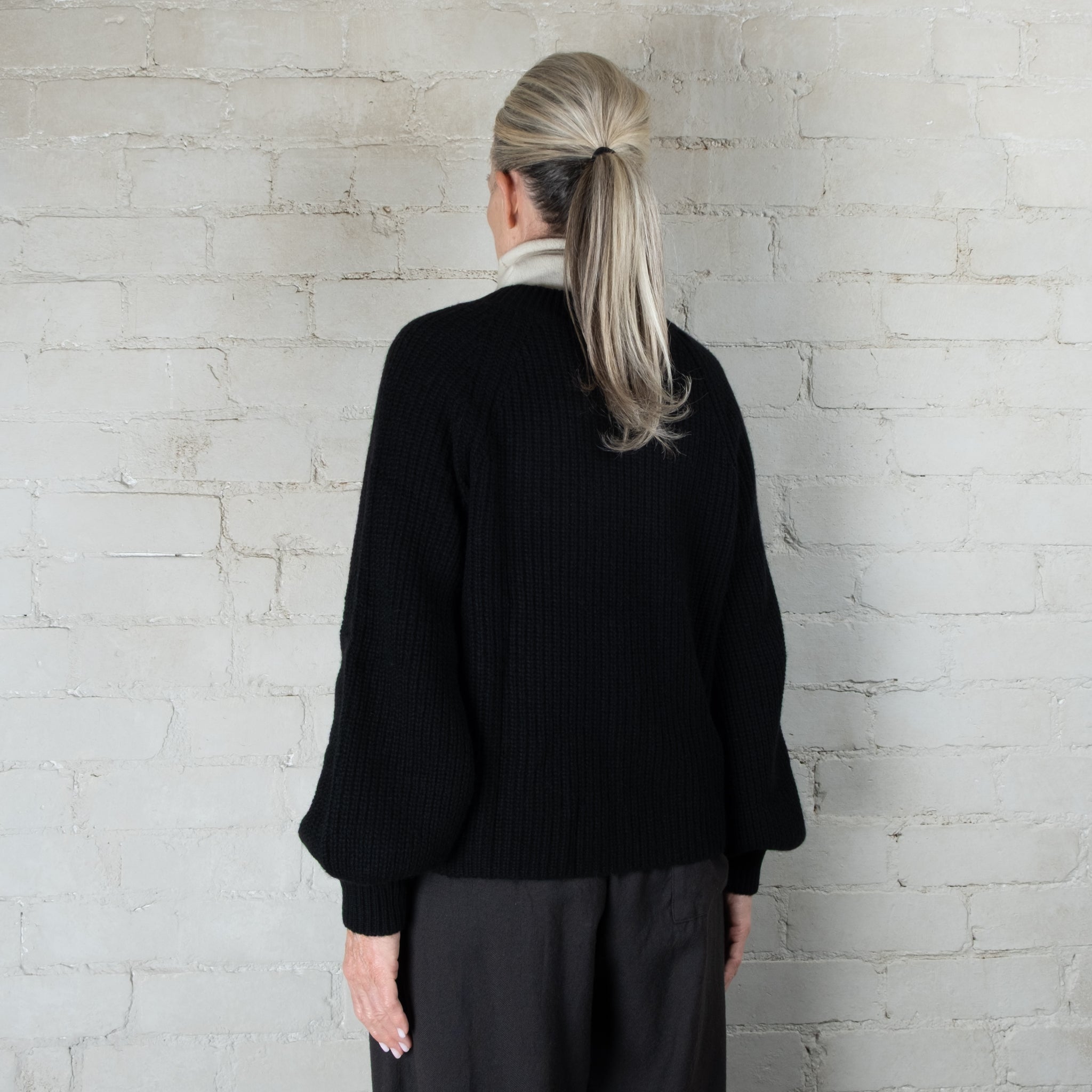 Cashmerism Highland Cloud Balloon Sleeve Knit Cardigan