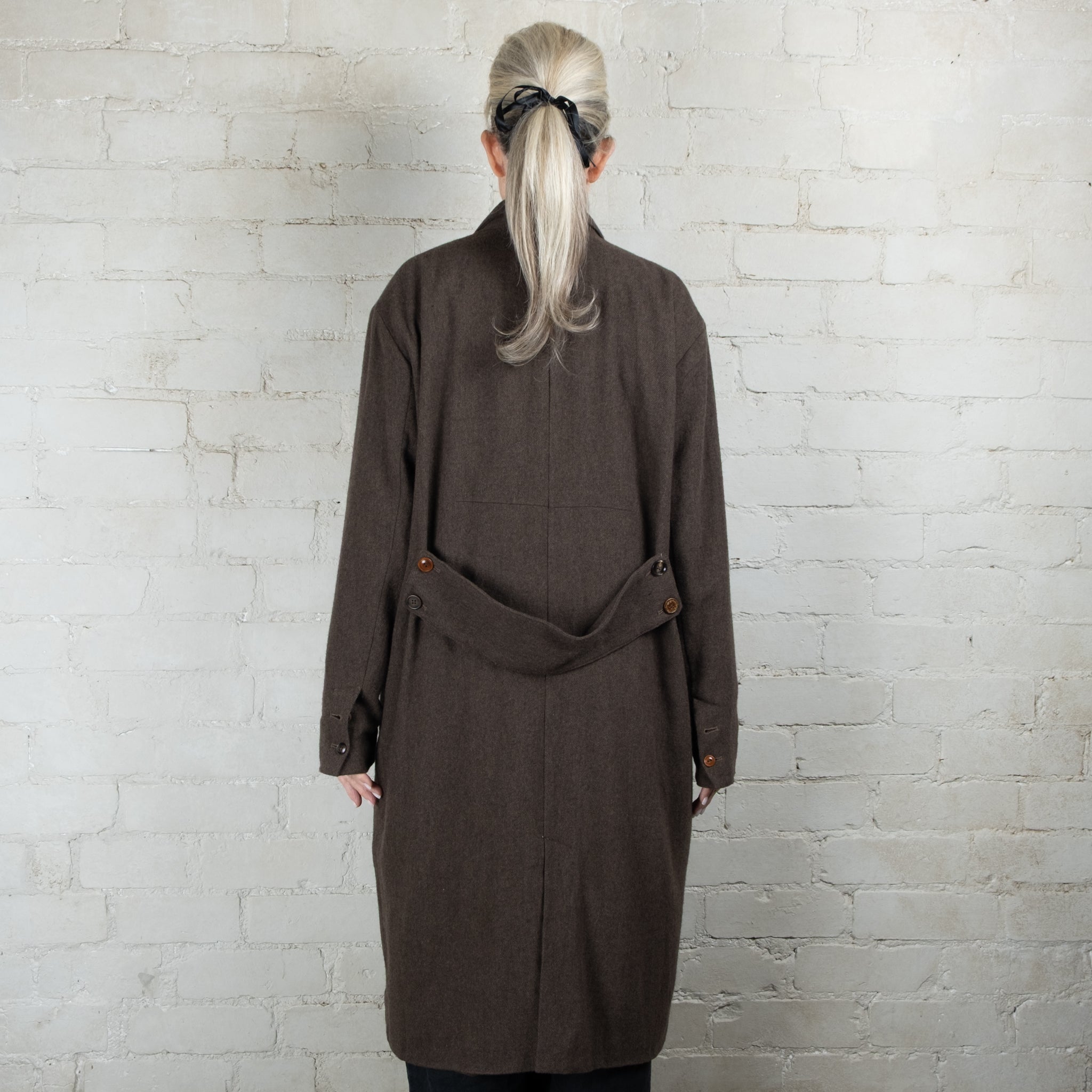 Aleksandr Manamis Double Breasted Wool Coat