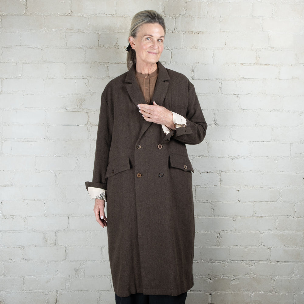 Aleksandr Manamis Double Breasted Wool Coat