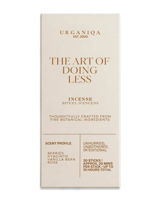 Urganiqa The Art of Doing Less Incense