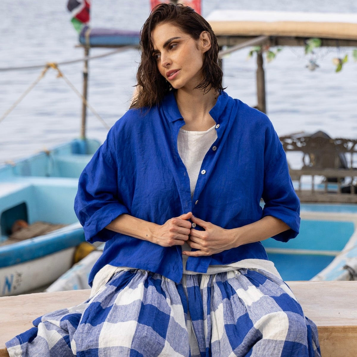 Meg By Design Moyo Linen Shirt