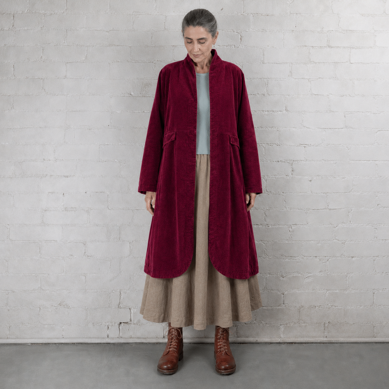 Frederic Pissarro Cotton Velvet Coat