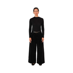 Montaigne Cotton Corduroy Front Pleated Wide Leg Pants