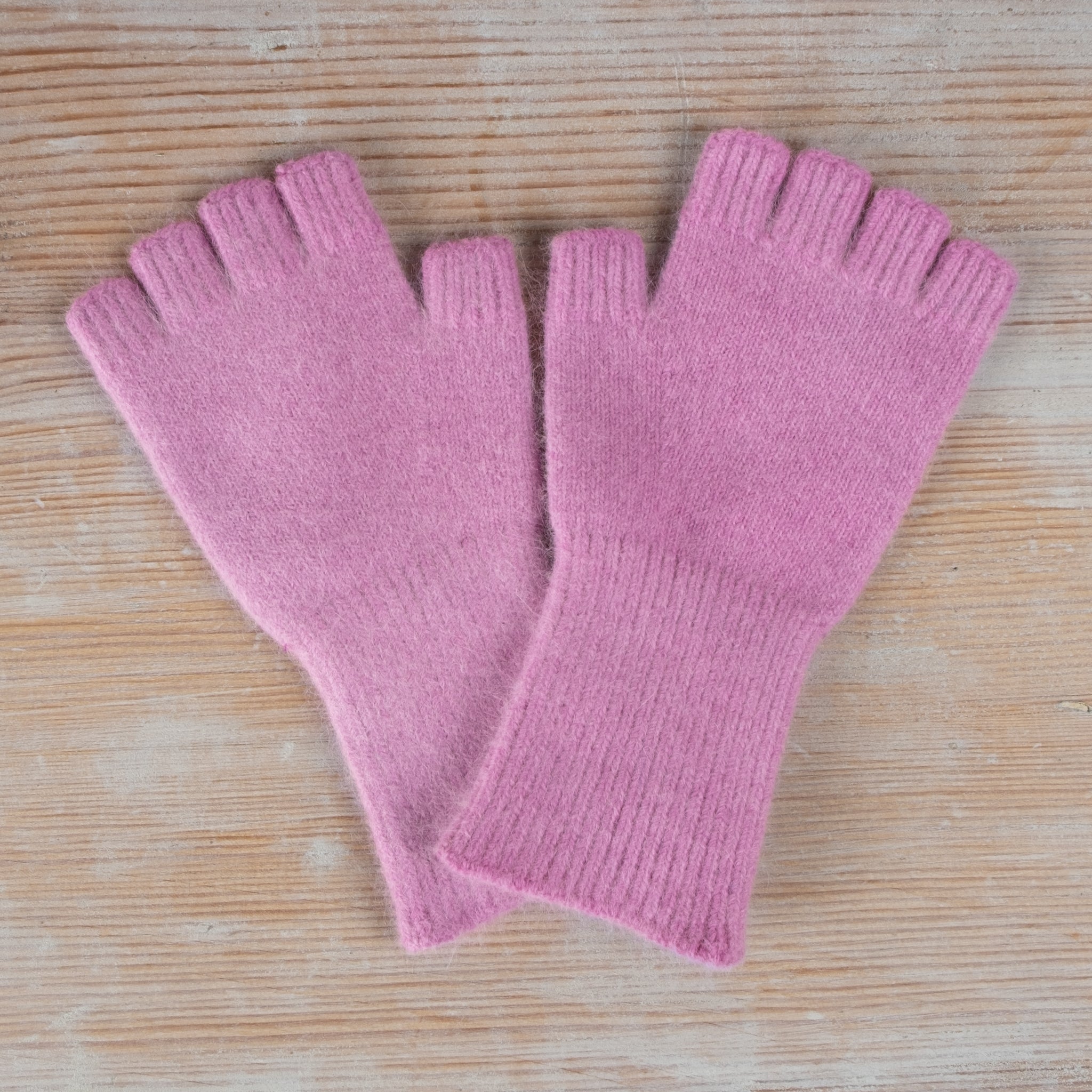 Penelope Durston Angora Lambs Wool Fingerless Gloves
