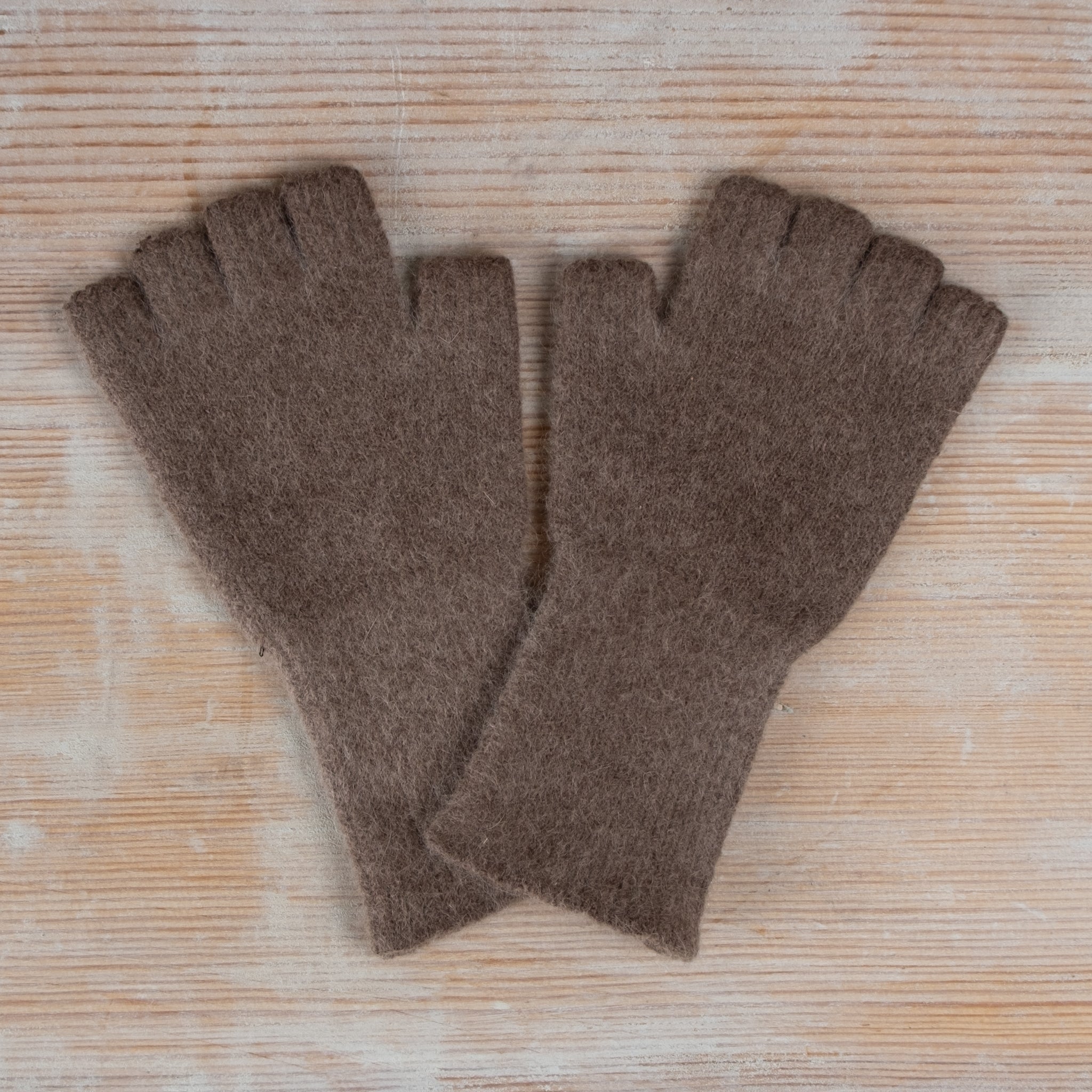 Penelope Durston Angora Lambs Wool Fingerless Gloves