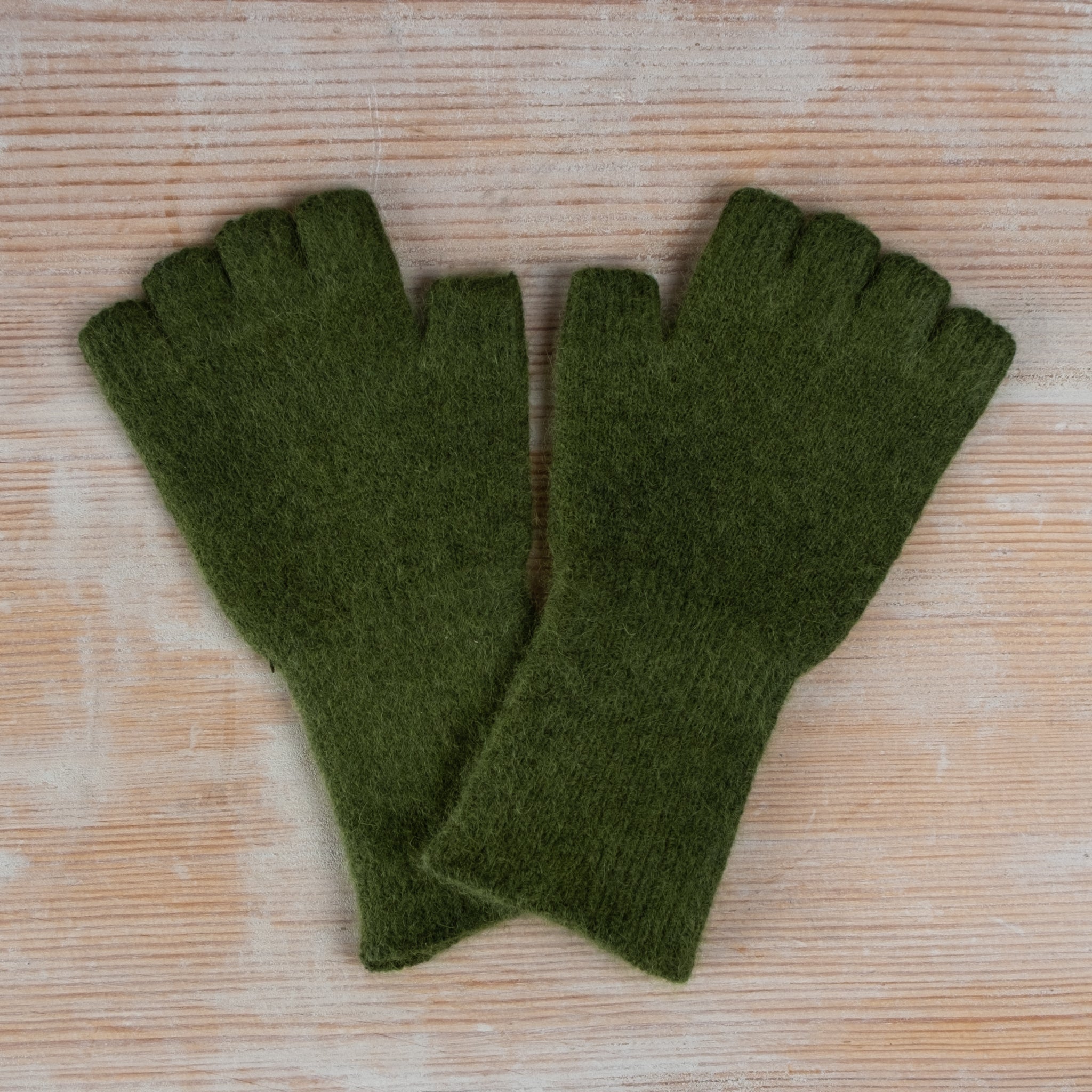 Penelope Durston Angora Lambs Wool Fingerless Gloves