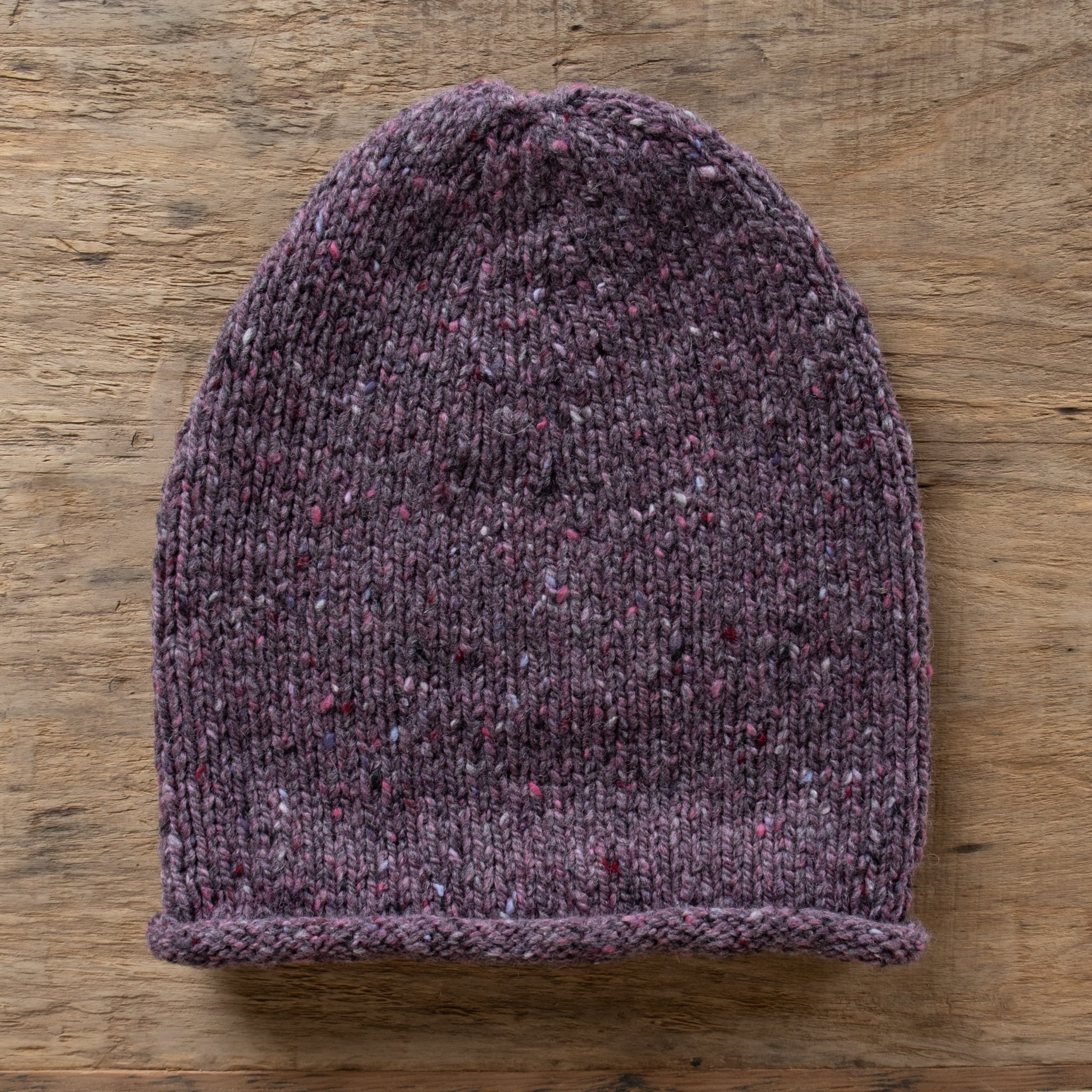 Fisherman Out Of Ireland Donegal Yarn Roll Edge Beanie