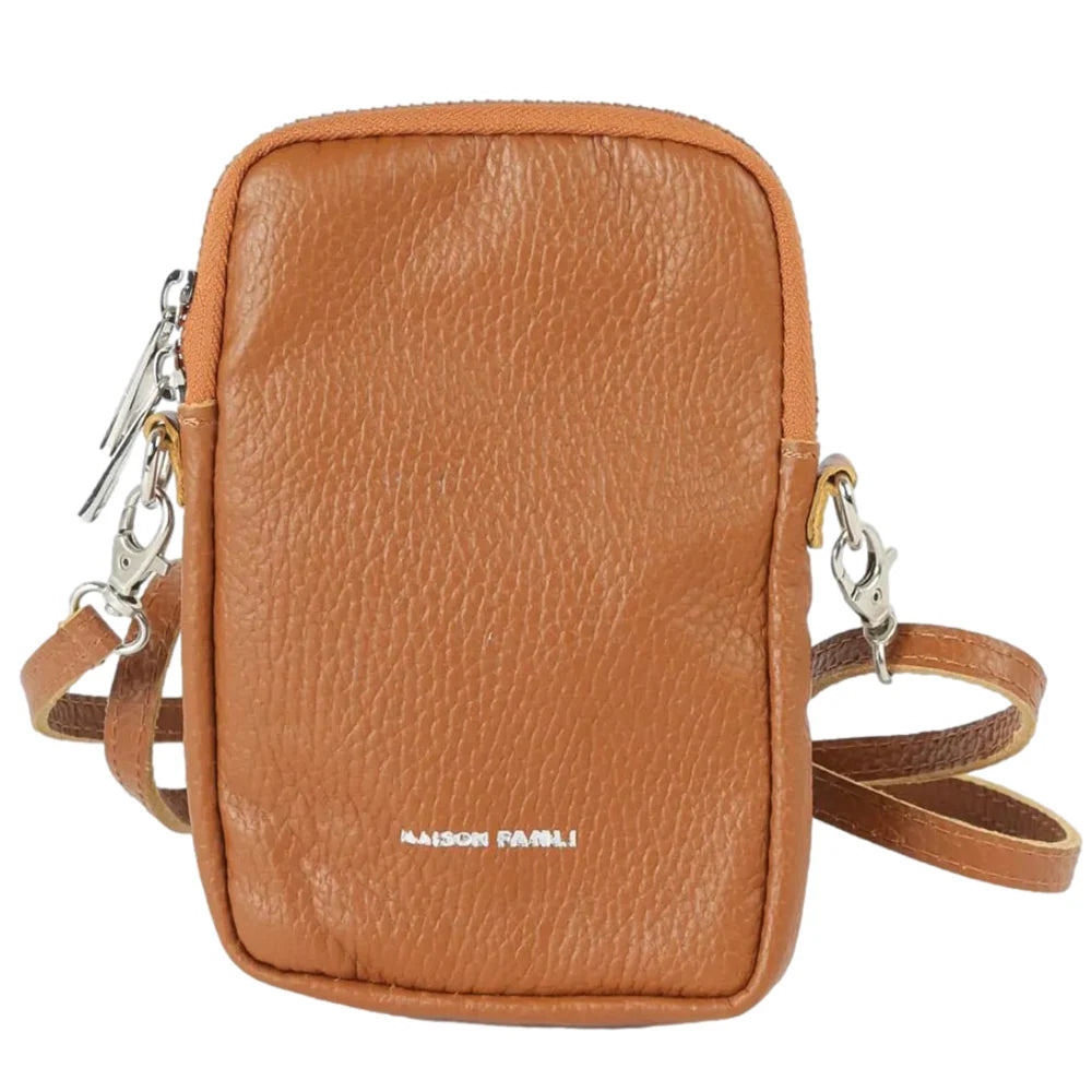 Maison Fanli Leather Phone Pouch