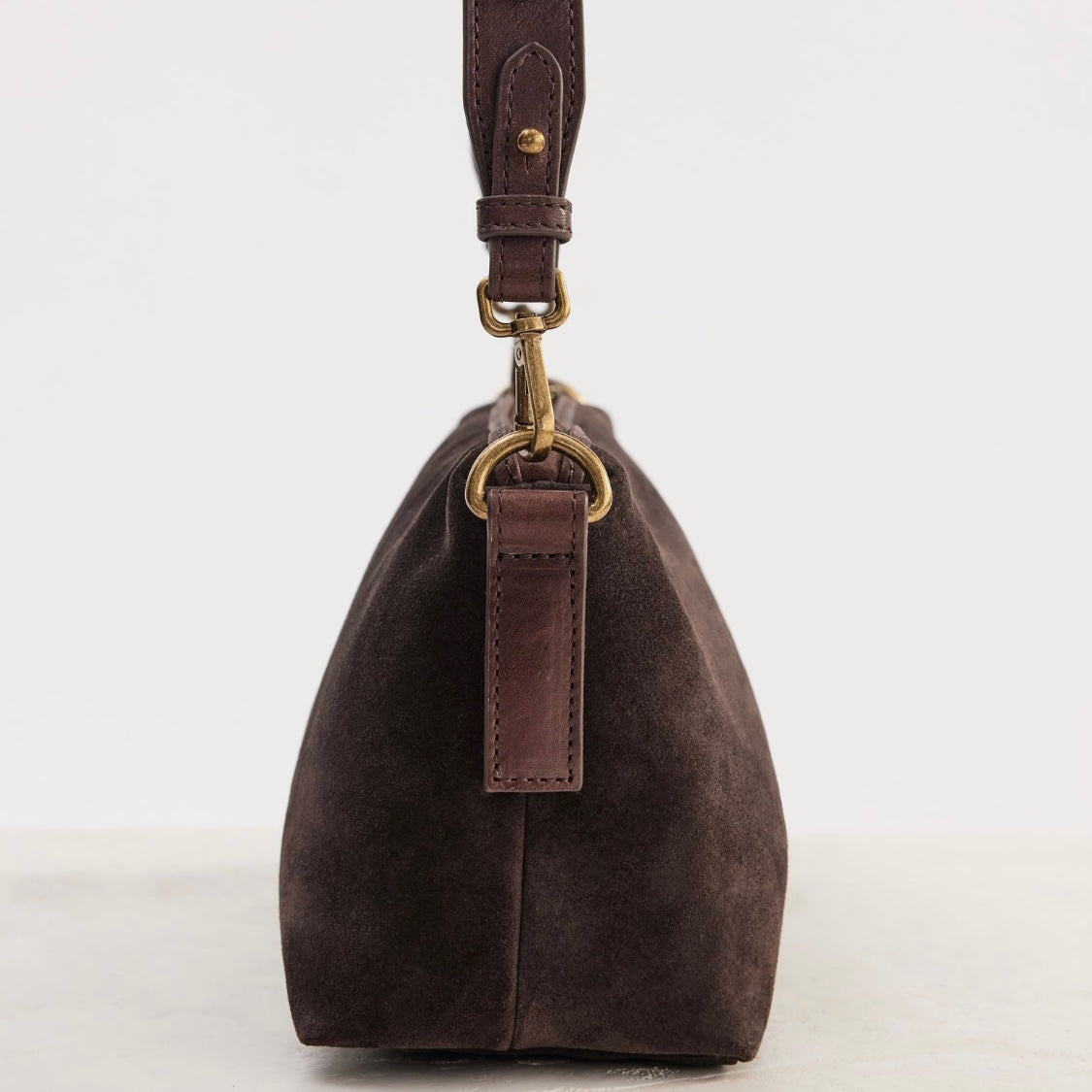 Juju & Co Chocolate Suede Teddy Bag