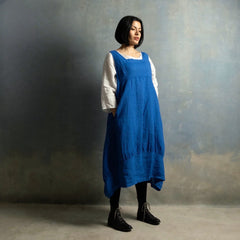 Montaigne Anaïs Linen Pinafore Smock Dress