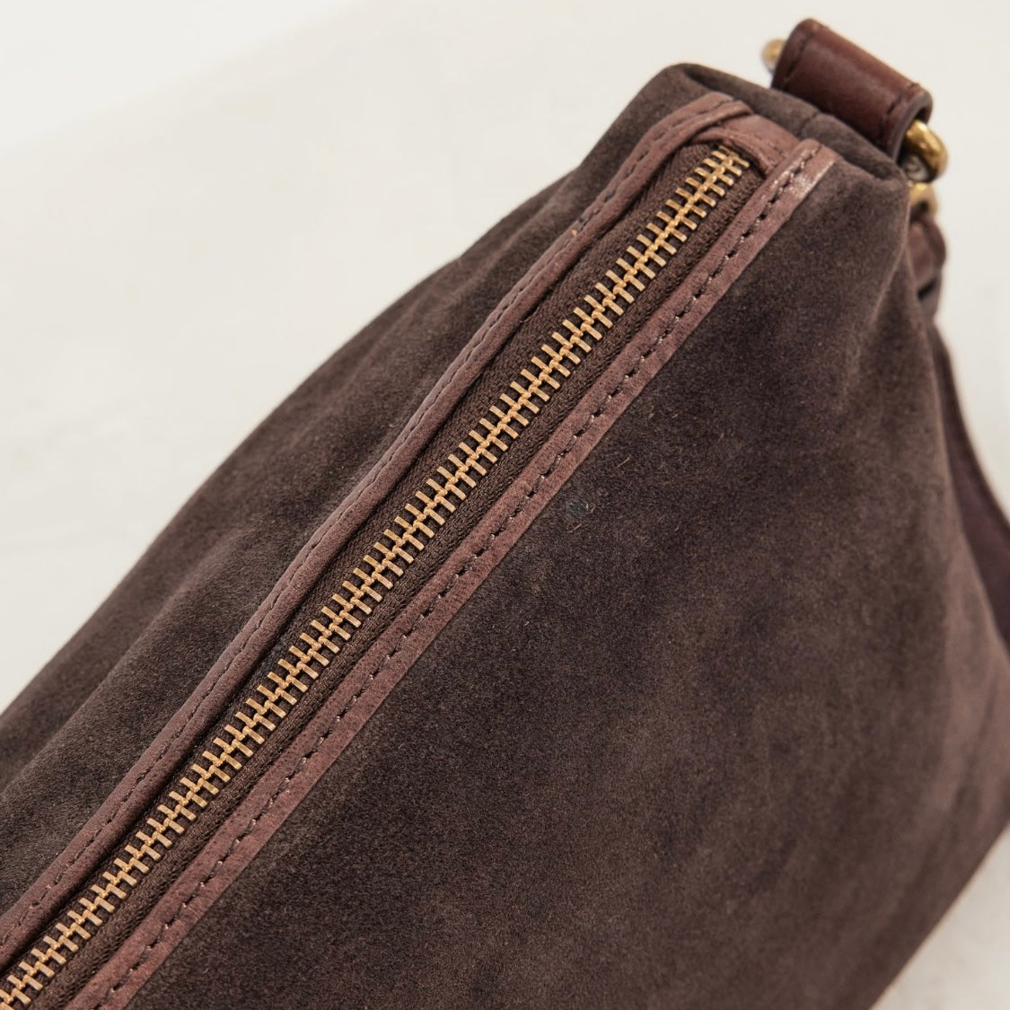 Juju & Co Chocolate Suede Teddy Bag