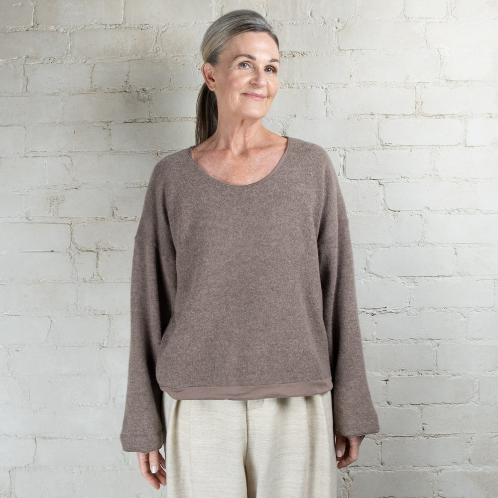 Elsa Esturgie Oubli Organic Cotton Lined Wool Sweater