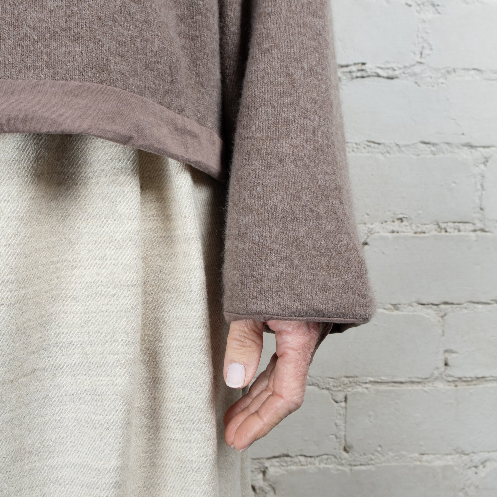 Elsa Esturgie Oubli Organic Cotton Lined Wool Sweater