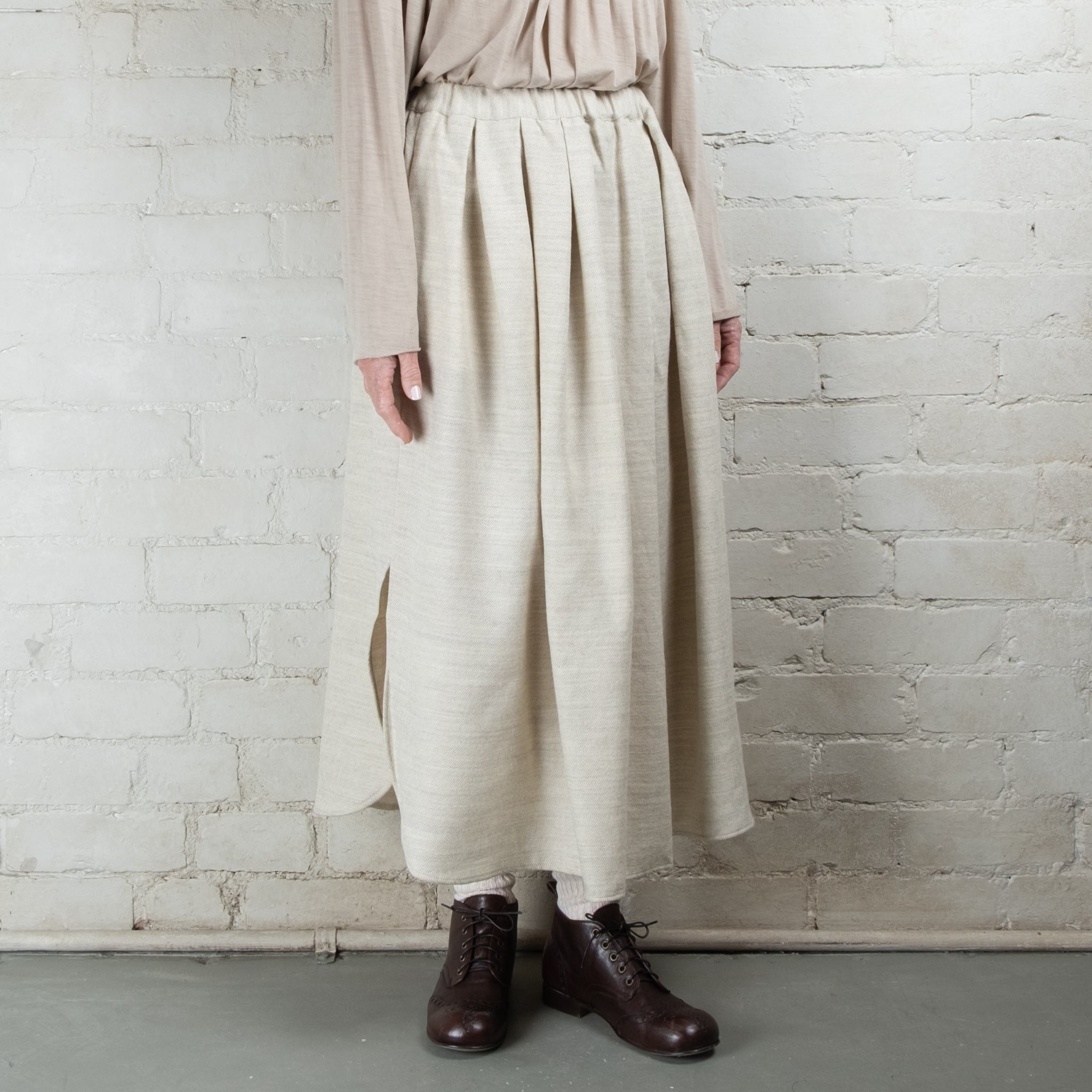 Elsa Esturgie Ombre Wool Skirt