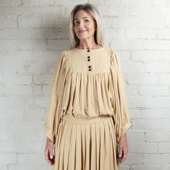 Aleksandr Manamaïs Madelaine Plissé Heritage Striped Skirt