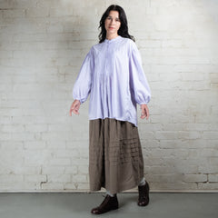Violetta Organic Cotton Alba Pintuck Shirt